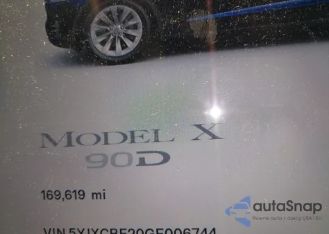 2016 Tesla Model X 60D/70D/75D/90D/P100D from USA, damaged, VIN 5YJXCBE20GF006744